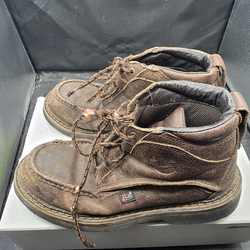 Justin Boots Men's Brown Leather Boots‎